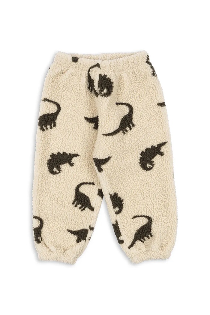 Konges Sløjd pantaloni de trening pentru copii JODY PANTS GRS tricotaj bej KS104066.9BYA