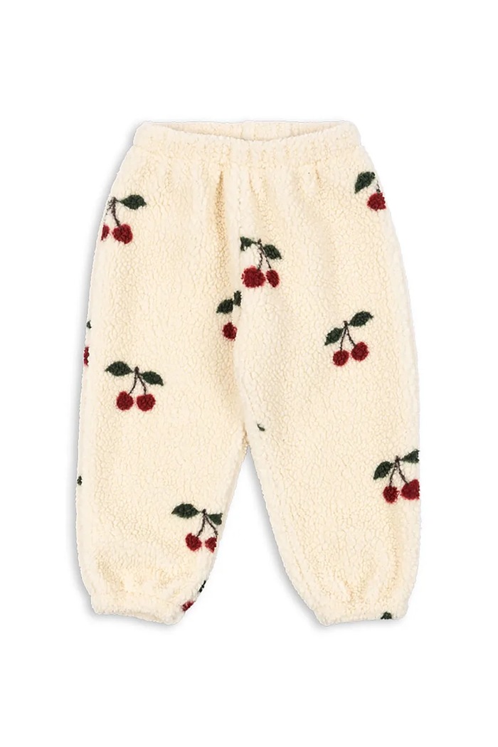 Konges Sløjd spodnie dresowe dziecięce JODY PANTS GRS dzianina beżowy KS104066.9BYA