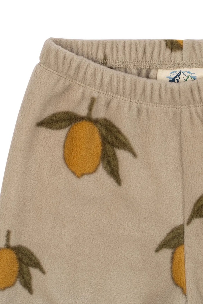 Chłopiec Konges Sløjd spodnie dresowe dziecięce TAVI FLEECE PANTS GRS KS101300.9BYA beżowy