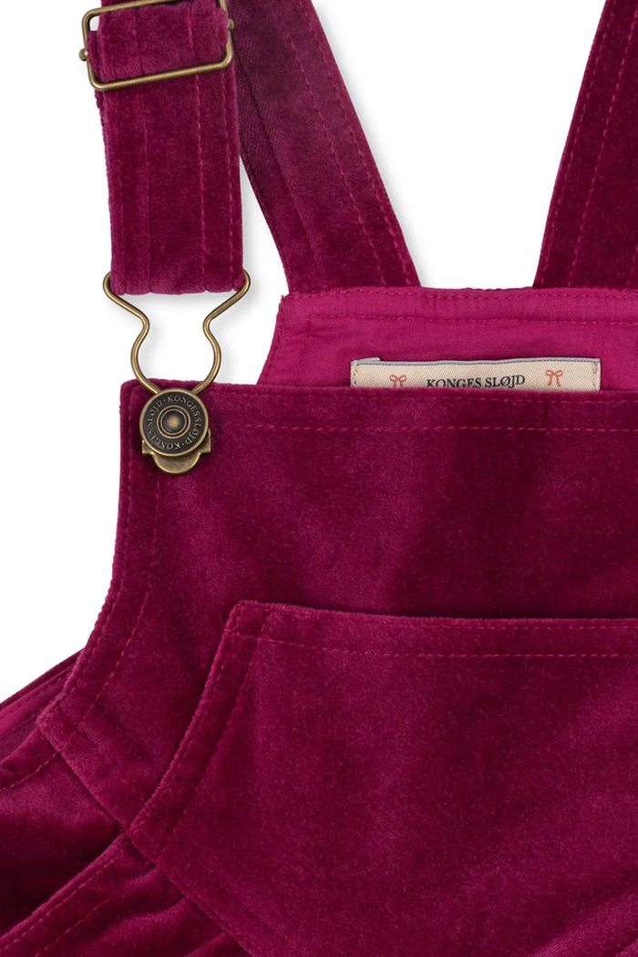 Dječje hlače Konges Sløjd BARBARA OVERALL bordo KS103687.9BYA