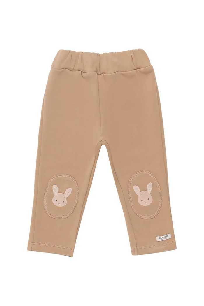 Otroška bombažna trenirka Donsje Joek Trousers Fluffy Bunnies 3040703 rjava AW25