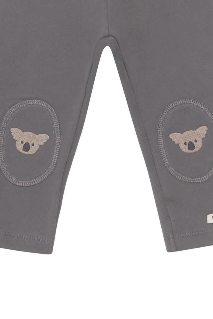 Donsje spodnie dresowe bawełniane niemowlęce Joek Trousers Koalas szary 3040704