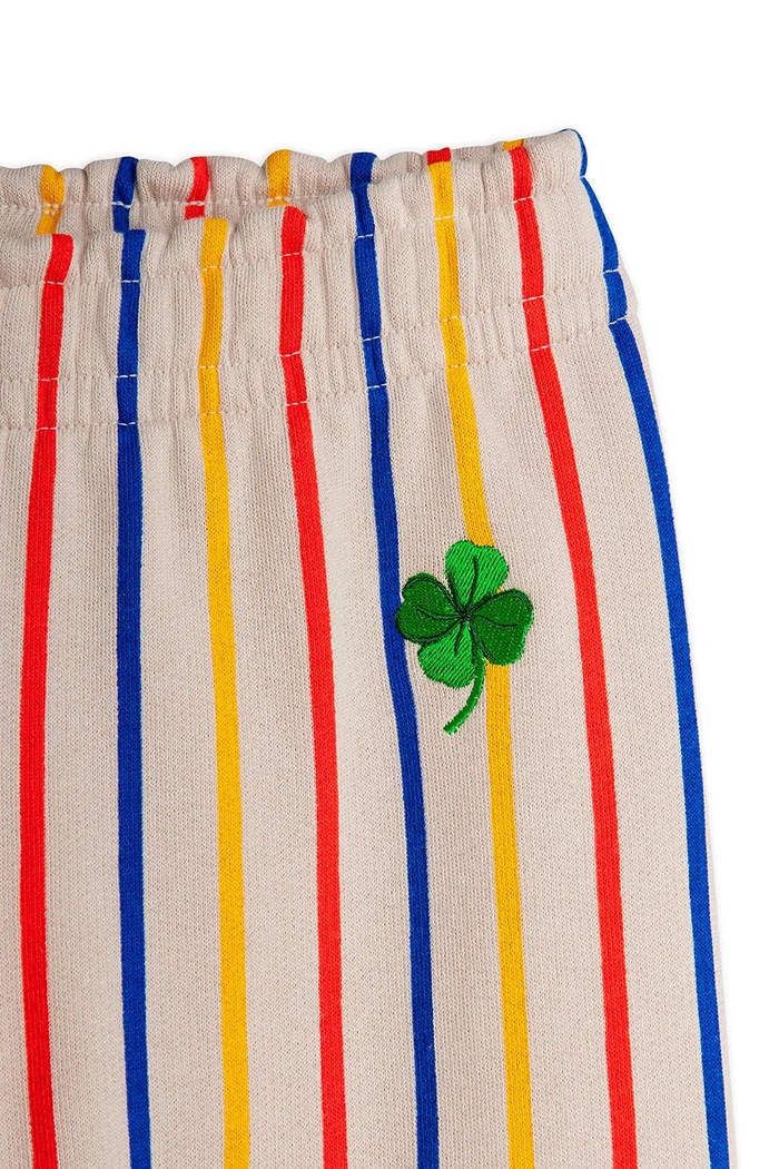 Mini Rodini pantaloni de trening din bumbac pentru copii Clover gri 25730132