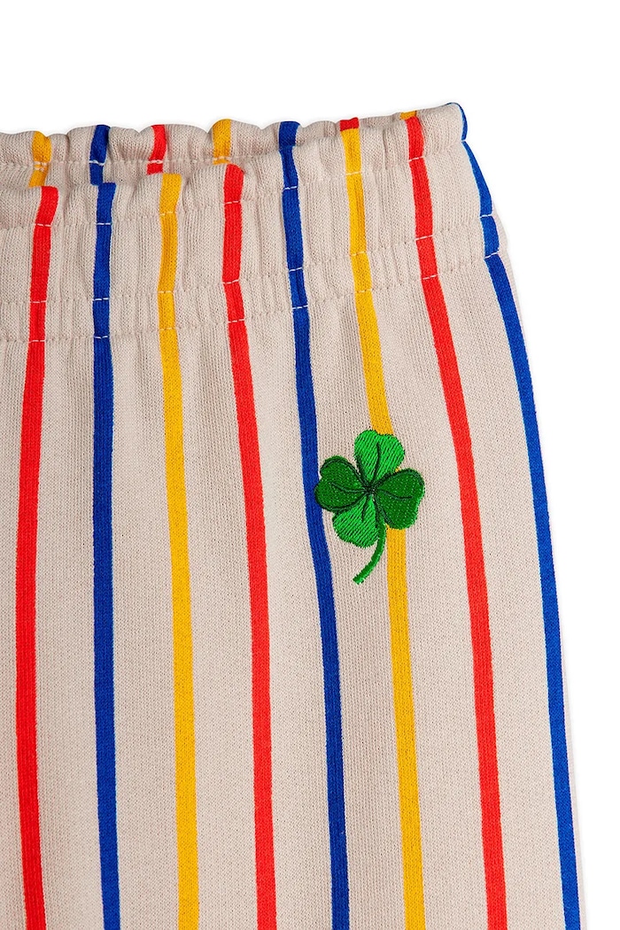 Mini Rodini pantaloni de trening din bumbac pentru copii Clover gri 25730132