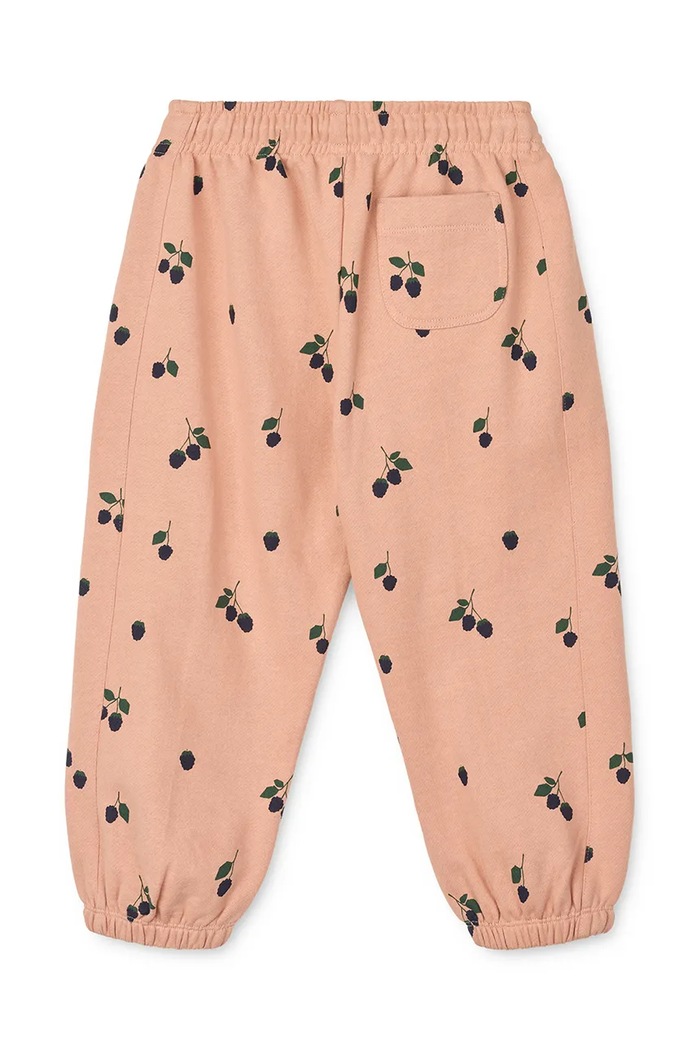 Liewood pantaloni de trening din bumbac pentru copii Arlo Printed Sweatpants LW20074.9BYA portocaliu AW25