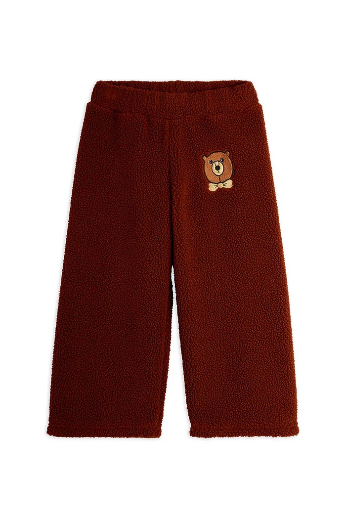 Detské tepláky Mini Rodini Bear 25710125 hnedá AW25