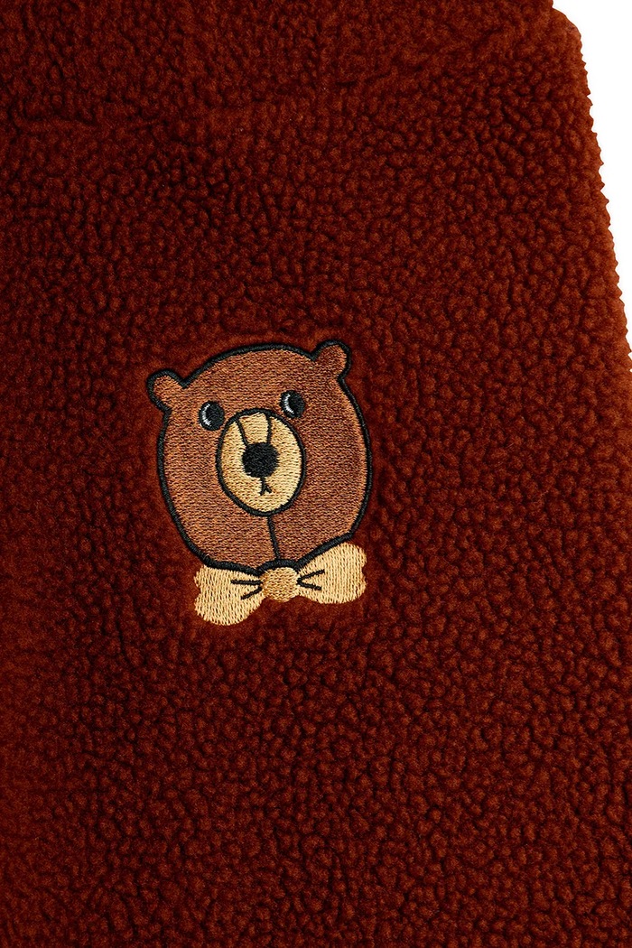 Detské tepláky Mini Rodini Bear hnedá 25710125