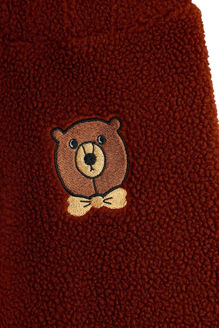 Detské tepláky Mini Rodini Bear hnedá 25710125