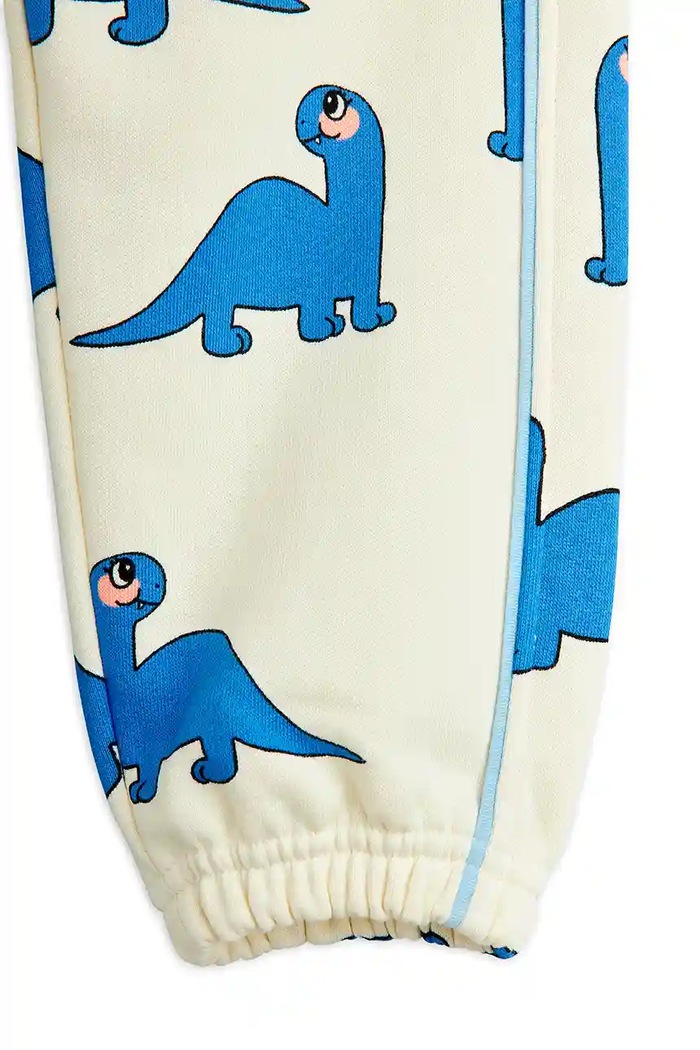 Момче Детски памучен спортен панталон Mini Rodini Dino 25730126 бял
