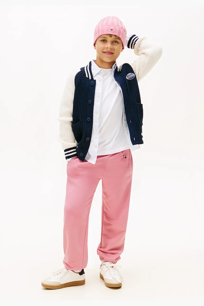 Tommy Hilfiger pantaloni de trening pentru copii KS0KS00662.128.176.9BYA roz