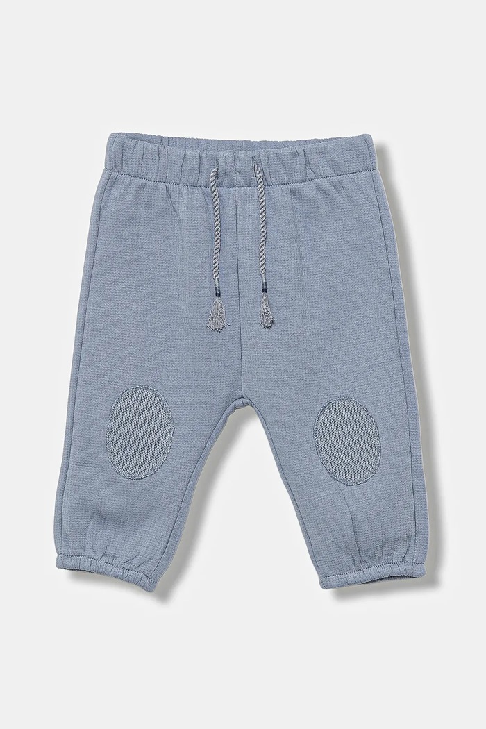 United Colors of Benetton spodnie dresowe niemowlęce bawełna niebieski 3ITEAF02E.W.seasonal
