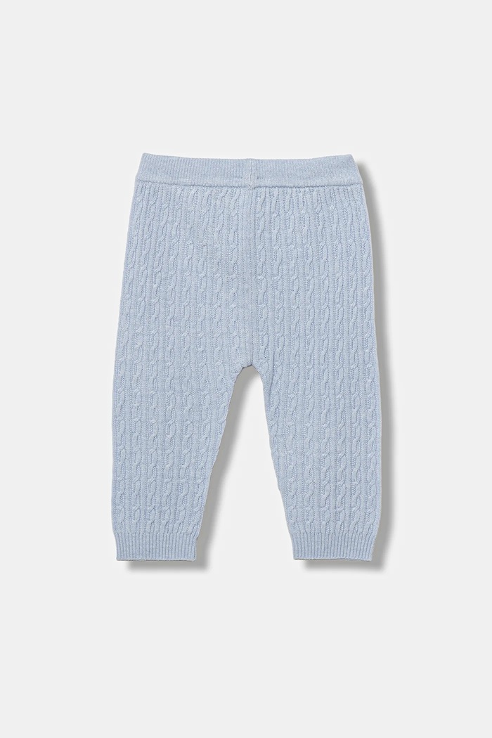 United Colors of Benetton spodnie z wełną niemowlęce 106WAF008.W.seasonal niebieski AW25