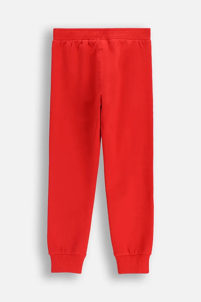 Otroški spodnji del trenirke Coccodrillo ZC5122701VBA rdeča AW25