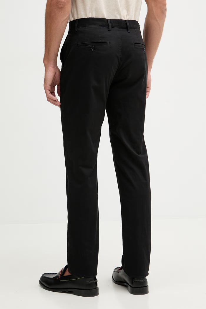 Oblečenie Tommy Hilfiger nohavice chinos pánske bavlnené s elastanom MW0MW40262 čierna