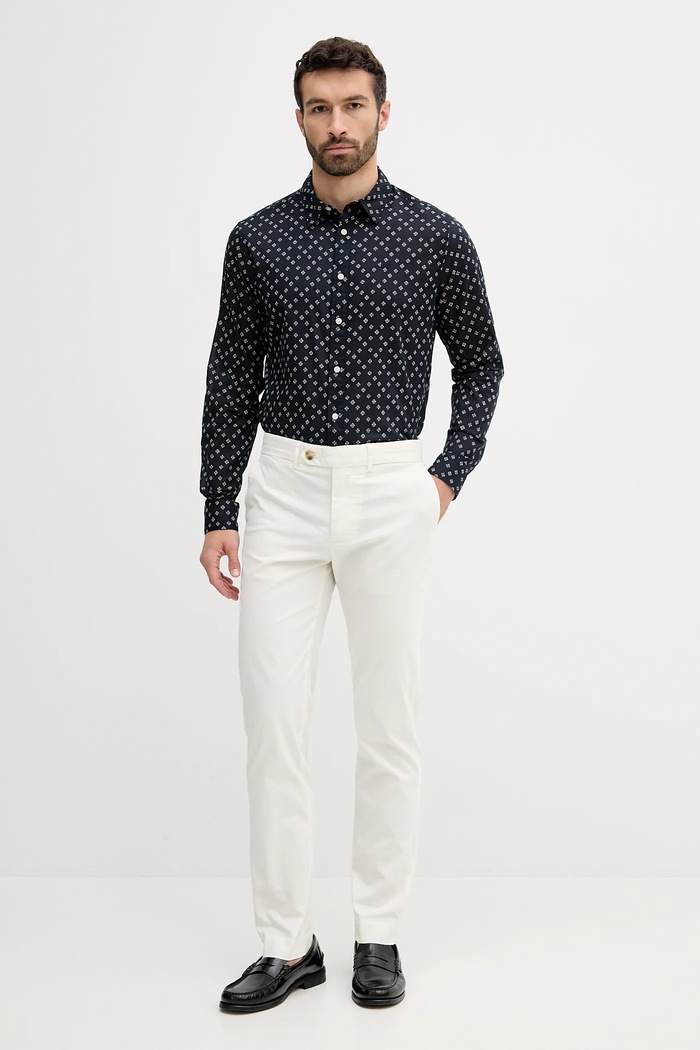 Kalhoty Tommy Hilfiger MW0MW39726 béžová AW25