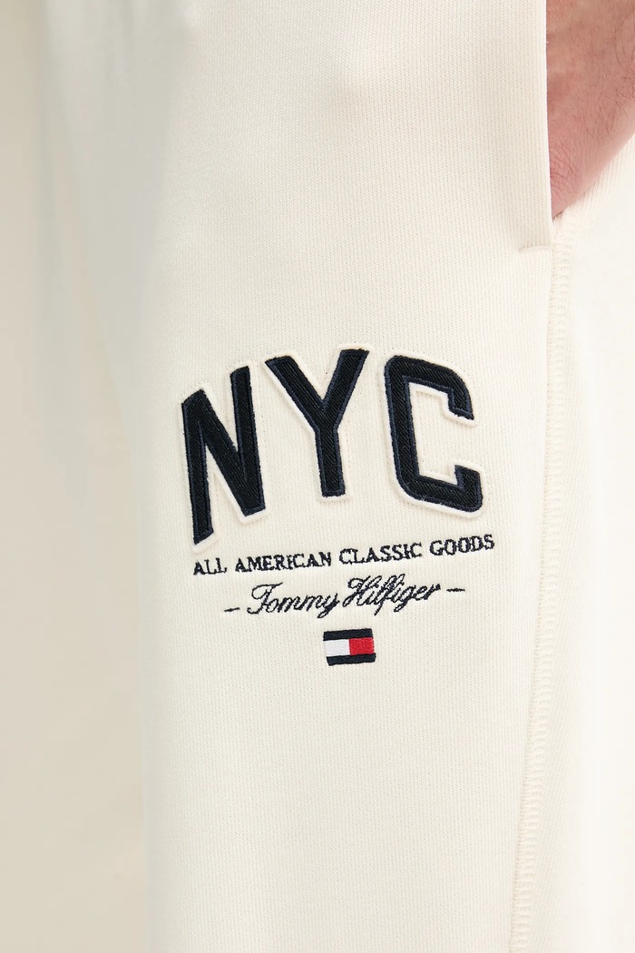 Παντελόνι φόρμας Tommy Hilfiger μπεζ MW0MW39688