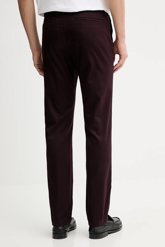 Îmbrăcăminte Calvin Klein pantaloni LV040EM633 burgundia