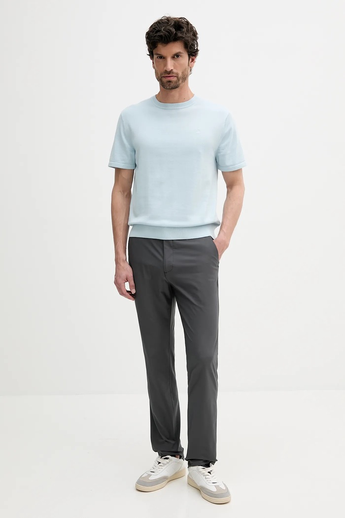 Calvin Klein παντελόνι chino ανδρικό LV04LB610G γκρί AW25