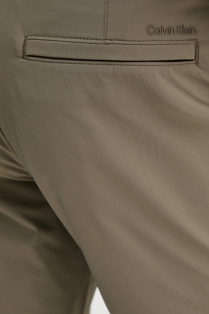 Calvin Klein παντελόνι chino ανδρικό καφέ LV04LB610G
