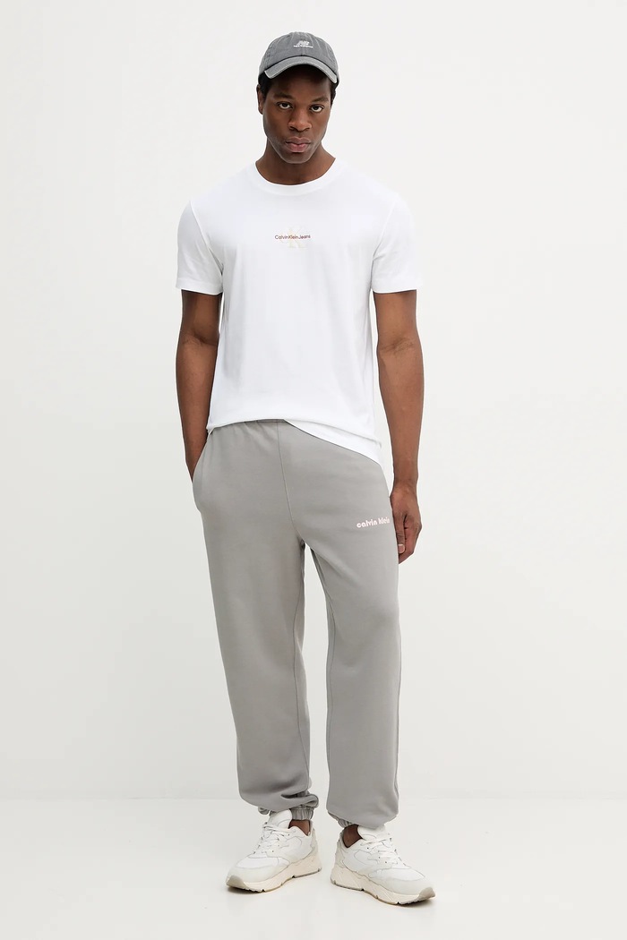 Παντελόνι φόρμας Calvin Klein Jeans LV04RC294G γκρί AW25