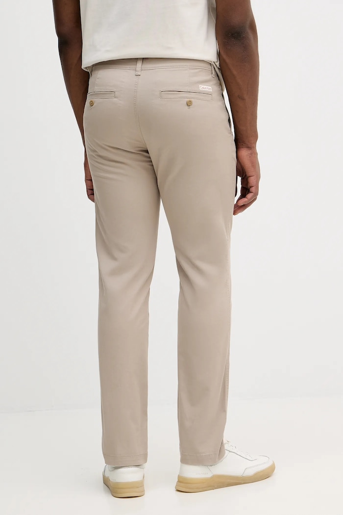 Oblečenie Nohavice Calvin Klein Jeans LV040EM628 béžová