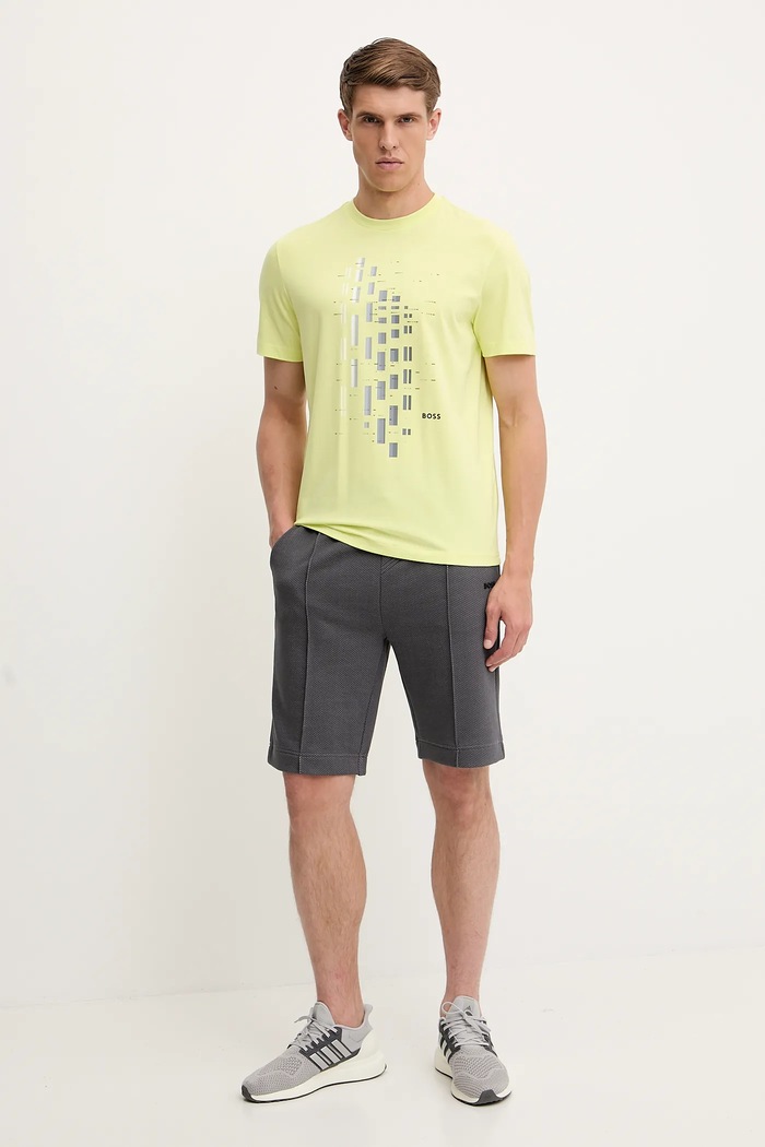 BOSS Green rövidnadrág 50543146 szürke AW25