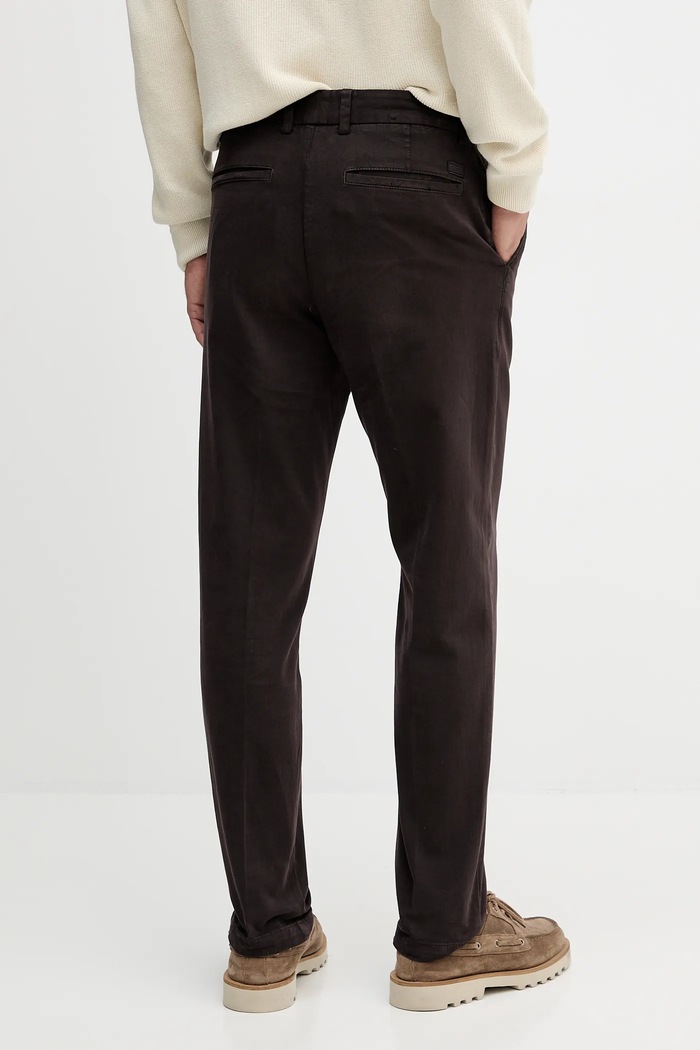Oblečení BOSS chino kalhoty pánské bavlněné s elastanem H-Kane1 50543304 hnědá