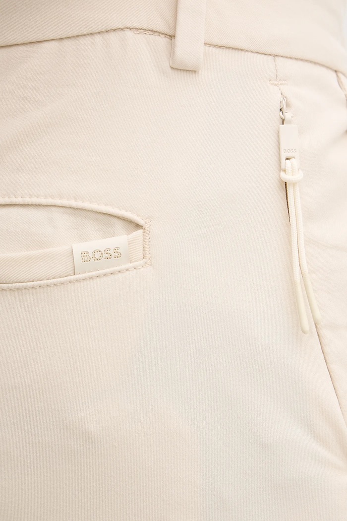 BOSS nadrág P-Kaiton1-Zip bézs 50543945