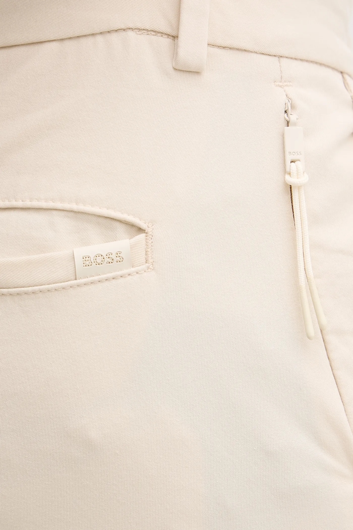 BOSS nadrág P-Kaiton1-Zip bézs 50543945