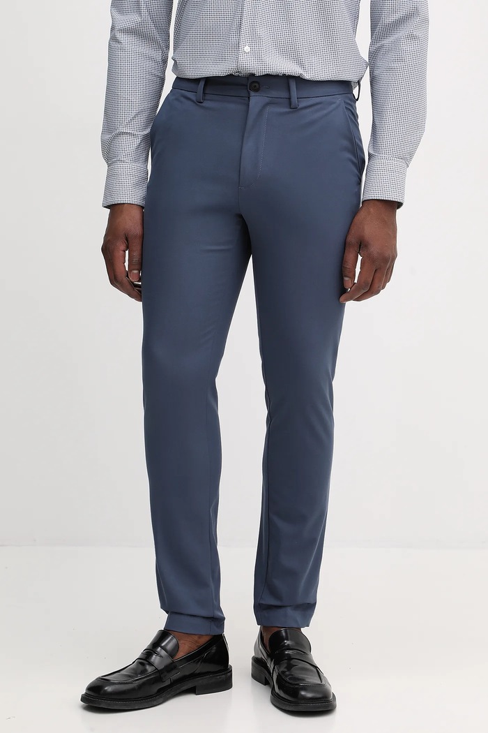 BOSS nadrág P-Kaiton1-Zip sima kék 50543945