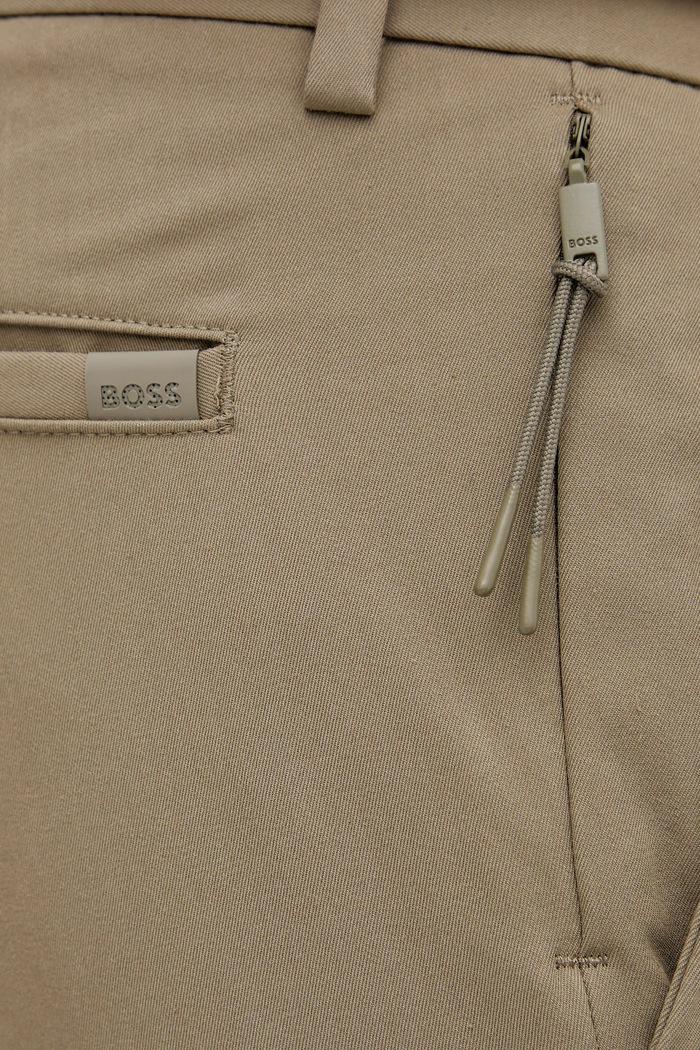 Штани BOSS P-Kaiton1-Zip зелений 50543945