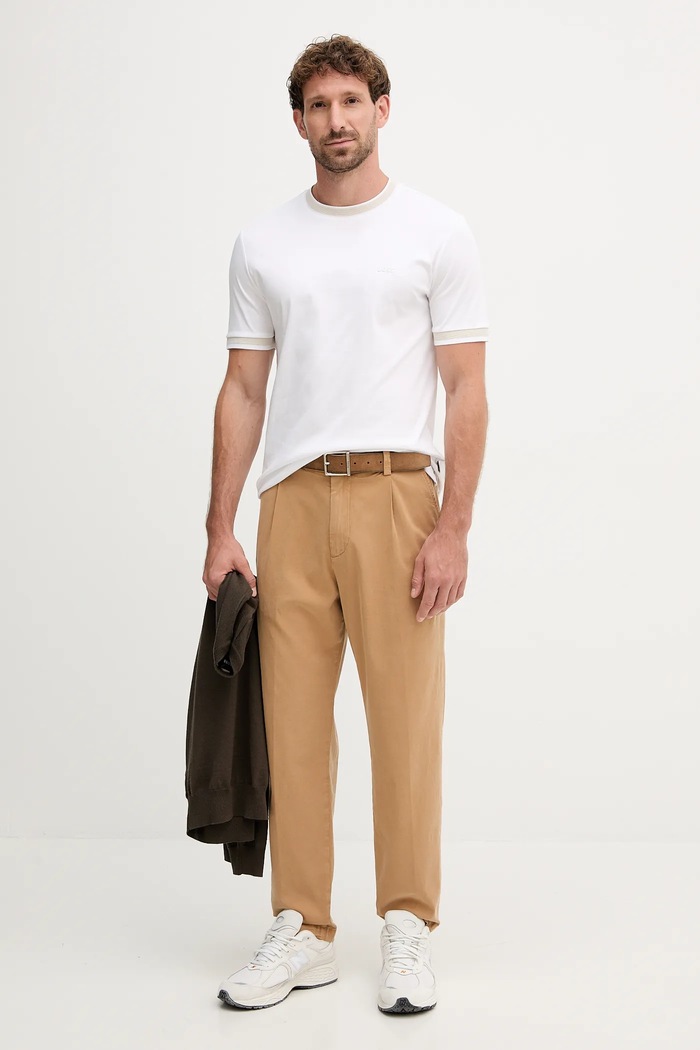 BOSS pantaloni C-Kerin-PL bej 50546894