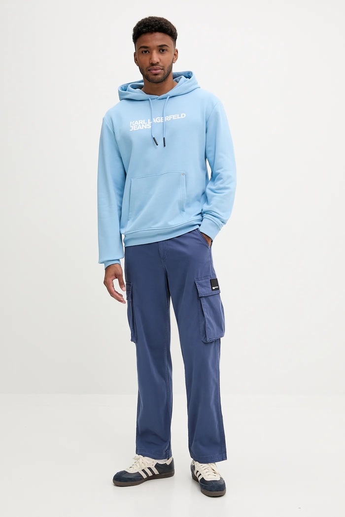 Nohavice Karl Lagerfeld Jeans A3M10085 modrá AW25