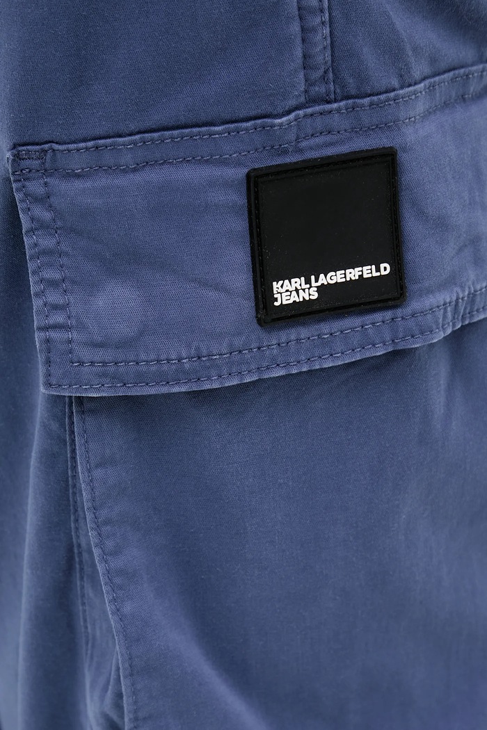 Nohavice Karl Lagerfeld Jeans modrá A3M10085