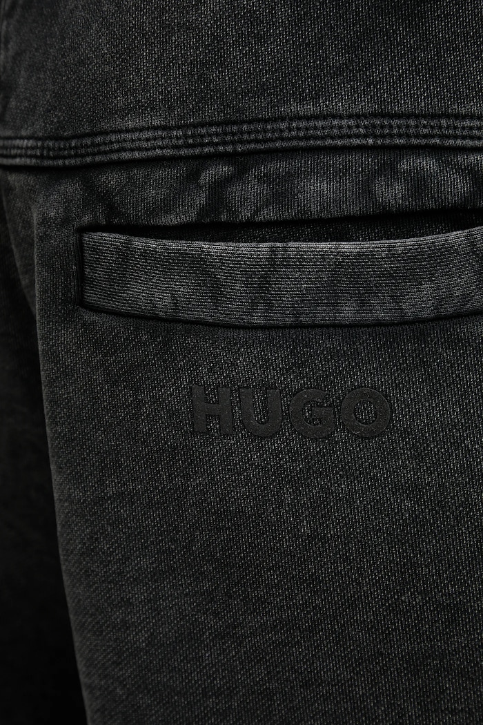 Хлопковые шорты Hugo Blue Nebusho серый 50542671