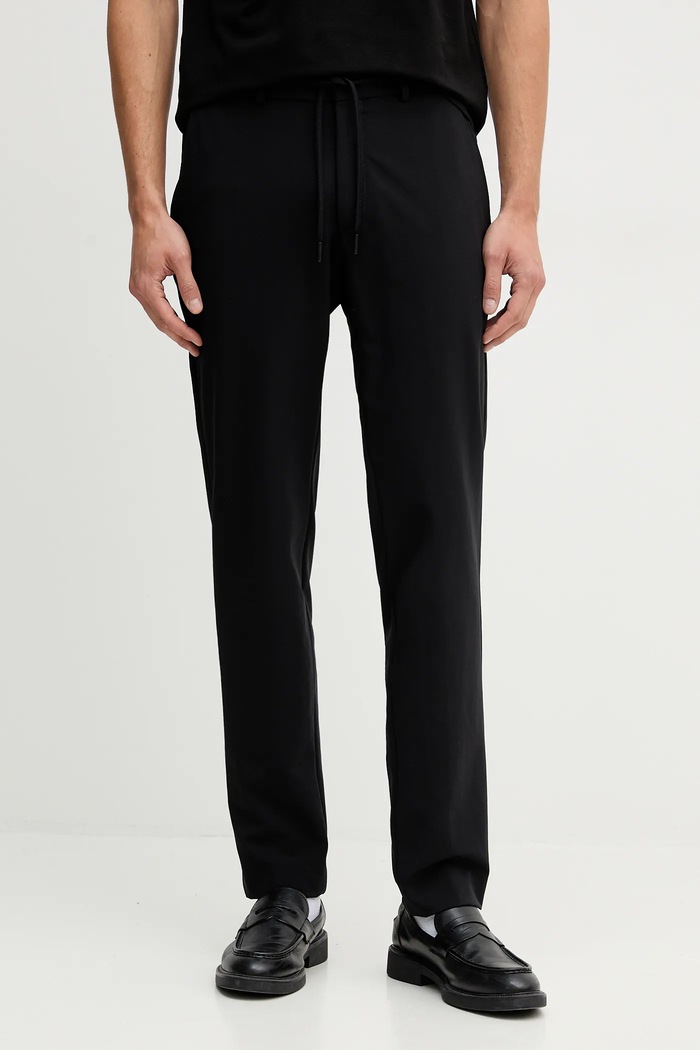 Nohavice Karl Lagerfeld s elastanom čierna 554006.255056