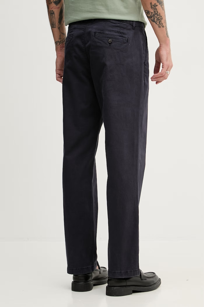 Îmbrăcăminte United Colors of Benetton pantaloni bărbătești din bumbac cu elastan 4TZYUF05H bleumarin