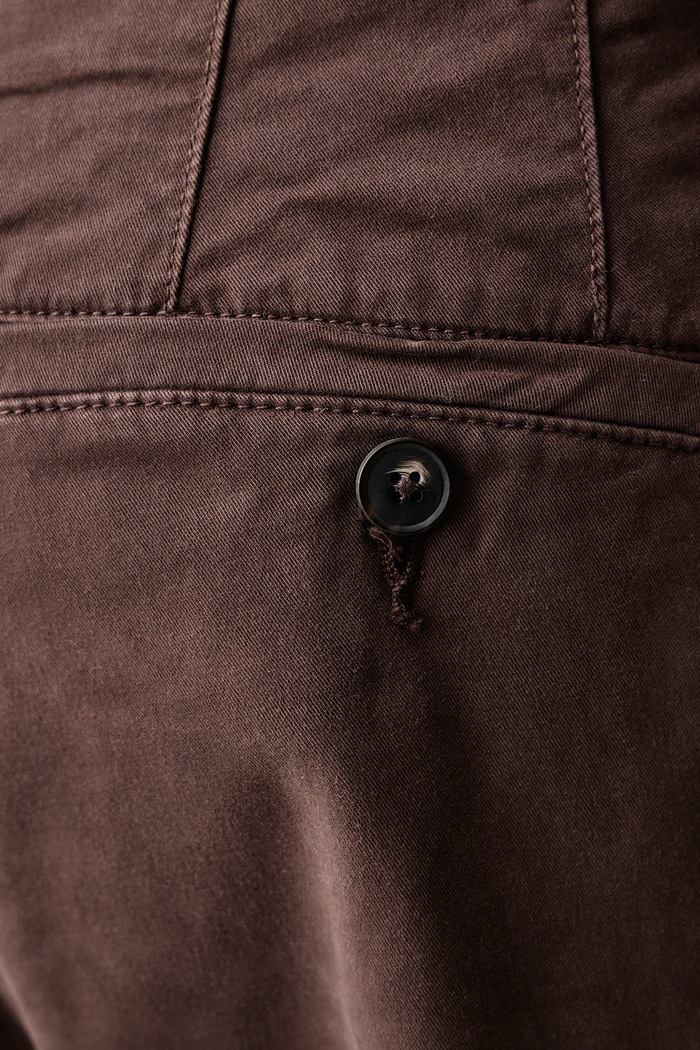 Spodnie chinos męskie bawełniane z elastanem United Colors of Benetton 4TZYUF04P brązowy