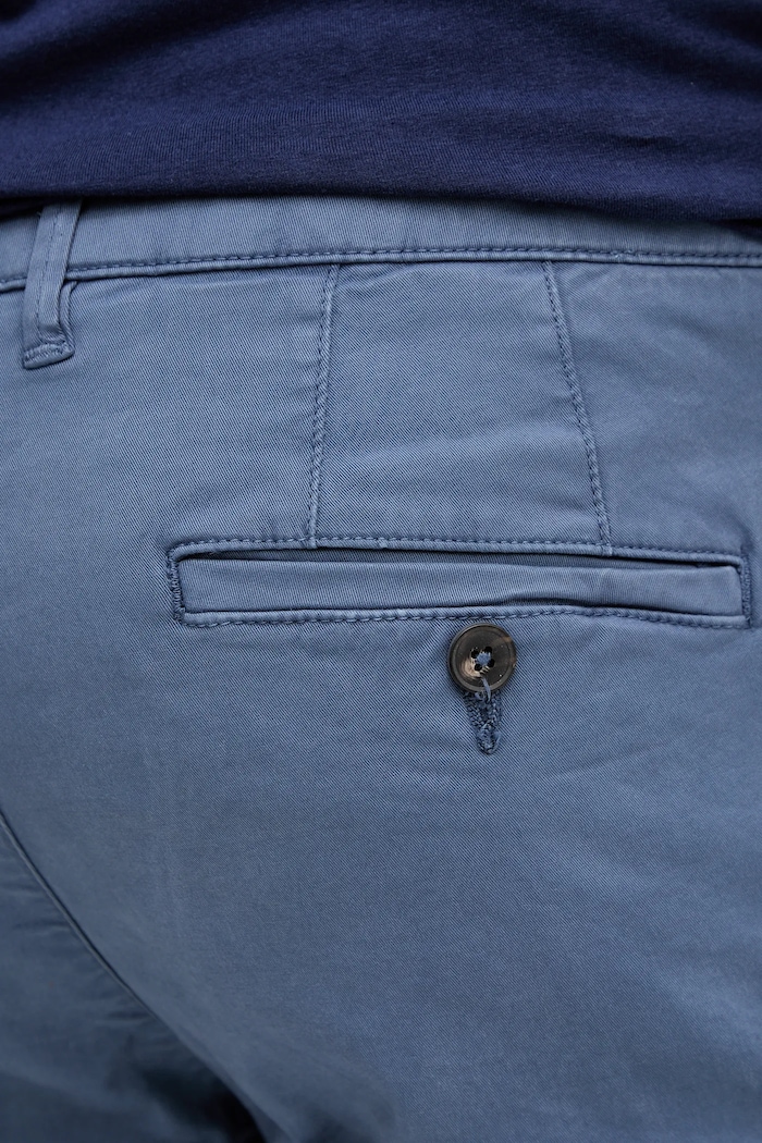 United Colors of Benetton pantaloni chinos bărbați bumbac cu elastan albastru 4TZYUF04P