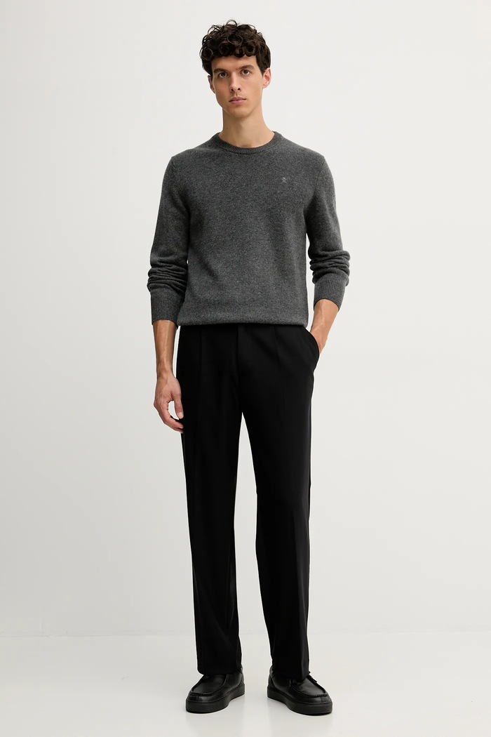 United Colors of Benetton spodnie 4OACUF04L czarny AW25