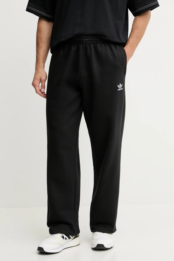 Spodnji del trenirke adidas Originals Essential Pletenina črna JV6052