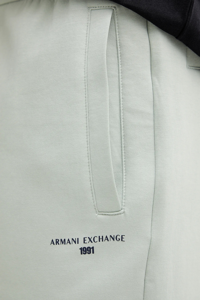 Armani Exchange spodnie dresowe zielony XM000978.AF10818