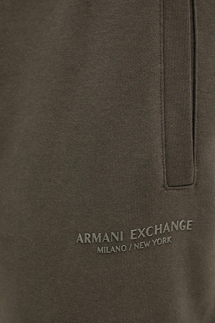 Armani Exchange pantaloni de trening pentru bărbați din bumbac verde XM001299.AF20934