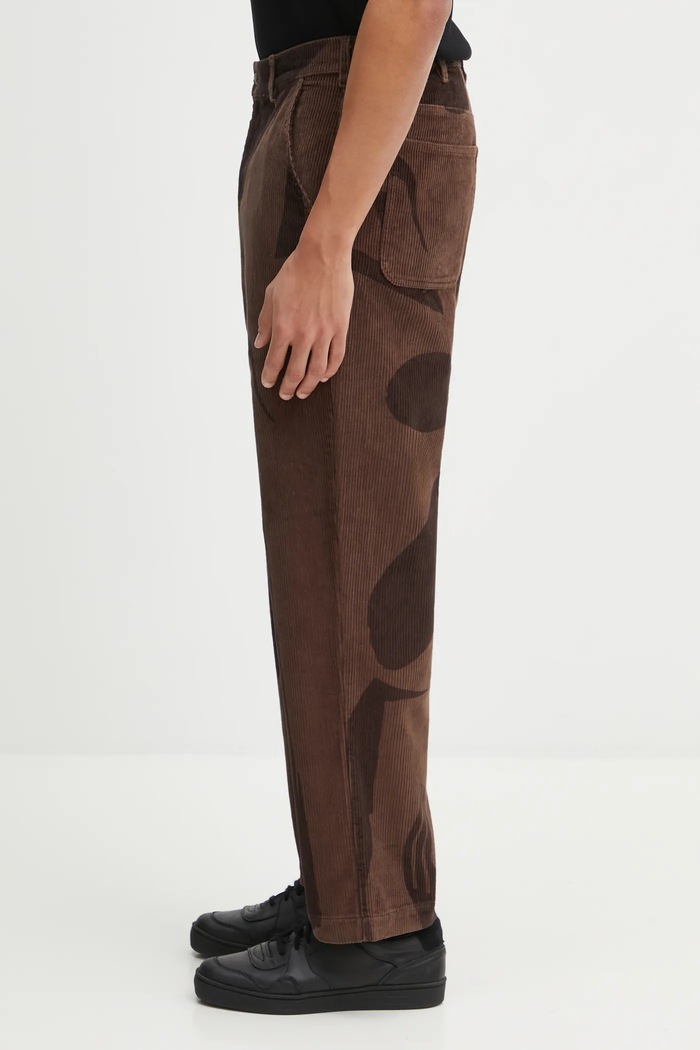 by Parra cotton trousers Detached 54440 brown AW25