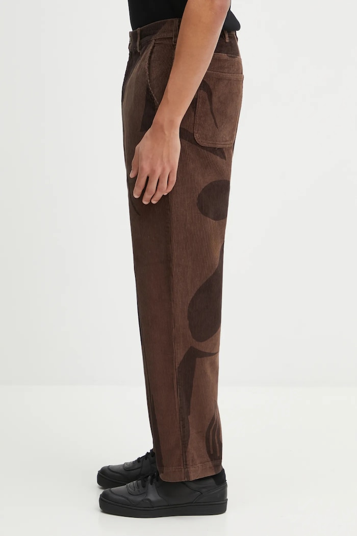 by Parra cotton trousers Detached 54440 brown AW25