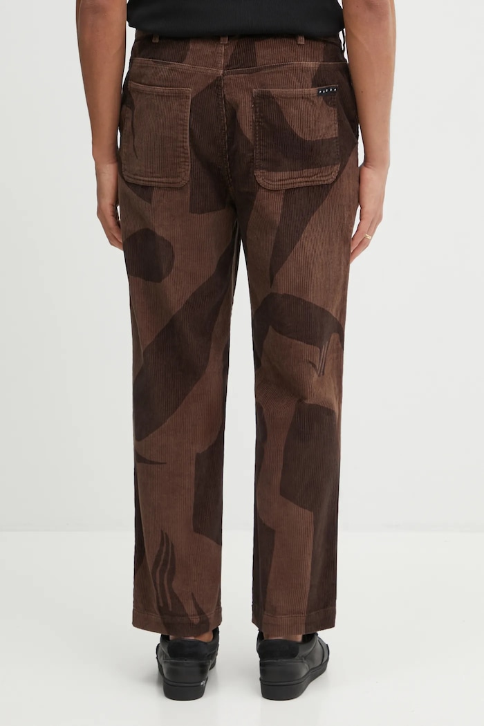 Clothing by Parra cotton trousers Detached 54440 brown
