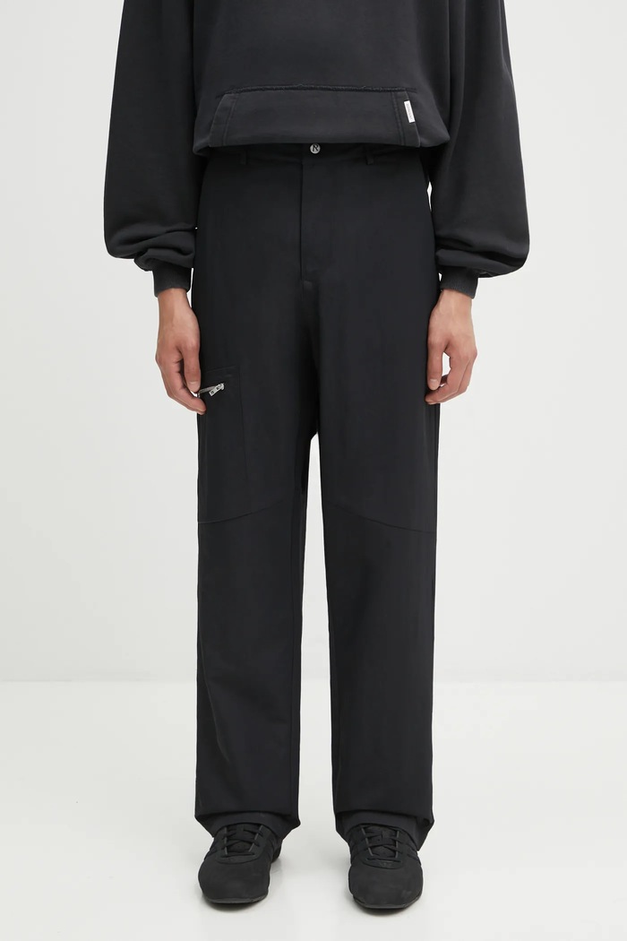 Represent trousers Nylon Workwear fabric black MLM100355