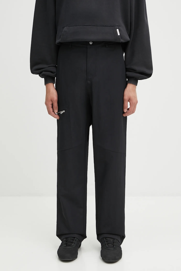 Represent trousers Nylon Workwear fabric black MLM100355
