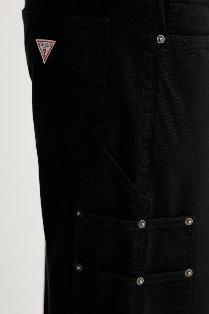 Bombažne hlače Guess Jeans črna M5YB67.WHFR1