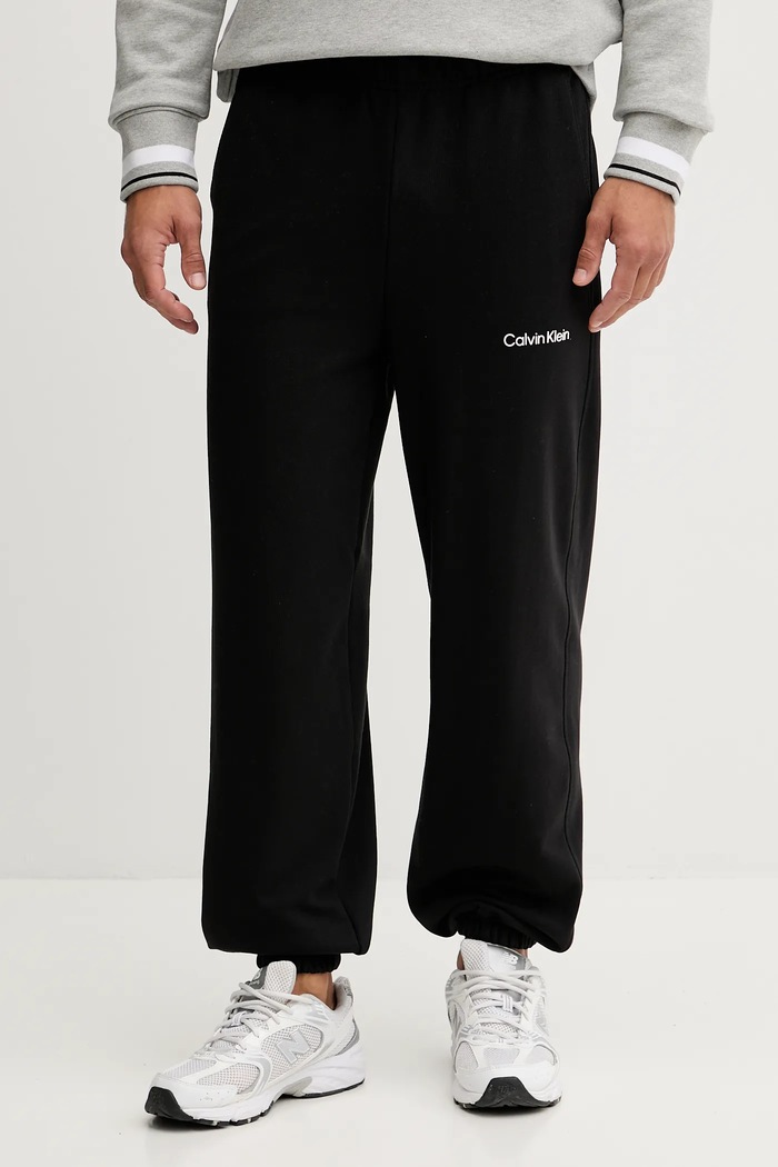 Tepláky Calvin Klein Performance pletenina čierna LVGMF5P700